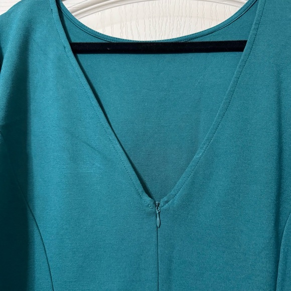 Eloquii Teal Blouse - Picture 3 of 4
